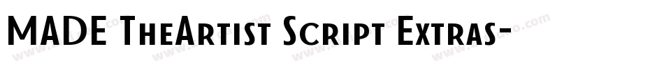 MADE TheArtist Script Extras字体转换